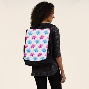 Sac À Dos Dahlia rose, Dahlia bleu, Motif floral, Fleurs