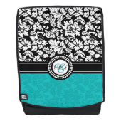 Sac À Dos Damas Blanc Et Turquoise (Devant)