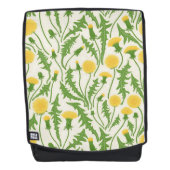 Sac À Dos Dandelions, vert, jaune et blanc (Devant)