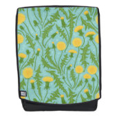 Sac À Dos Dandelions, vert, jaune et bleu (Devant)