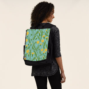 Sac À Dos Dandelions, vert, jaune et bleu