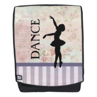Danse - Ballerina Silhouette Arrière - plan Vintag