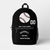 Sac à dos de baseball personnalisé - Conception d' (Recto)