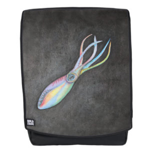 Sac à dos de calmar d'arc-en-ciel