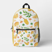 Sac à dos de citrons et de sicles d'aquarelle - Ét (Recto)