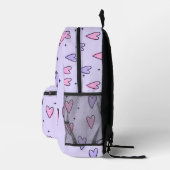 sac à dos de coeur pourpre sac scolaire Voyage (Droite)