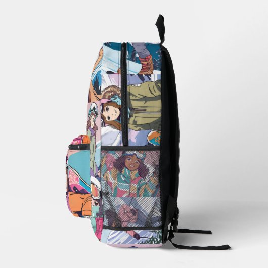 Sac à dos de collage de snowboarder (Droite)