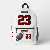 Sac à dos de football école secondaire Wbr (Recto)