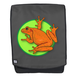 Sac à dos de grenouille orange