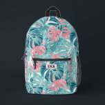 Sac à dos de l'école de filles de plage Tropical M<br><div class="desc">Un sac à dos motif en feuilles tropicales pour fille mignonne.</div>