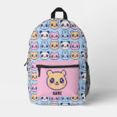 Sac à dos de l'école Kawaii Pixel (Recto)