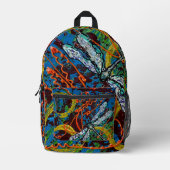 Sac à dos de libellule Abstrait (Recto)