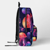 Sac à dos de méduse brillante Monogramme personnal (Gauche)