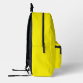 Sac à dos de nom personnalisé jaune noir (Gauche)