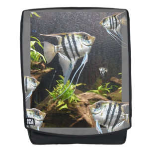Sac à dos de poisson à rayures tropicales