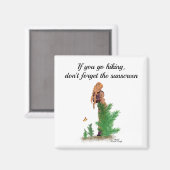 Sac à dos de randonneur rouge Pinup Girl Magnet (Recto/Verso)