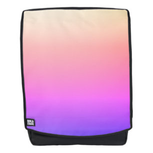Sac À Dos Dégradé coloré rose pêche et violet qui s'estompe