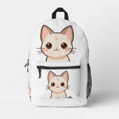 Sac à dos design chat mignon - élégant et fonction (Recto)