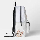 Sac à dos design chat mignon - élégant et fonction (Gauche)
