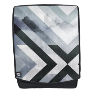 Sac À Dos Design moderne en gris géométrique de Gris de Grun