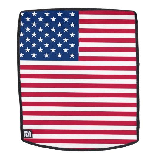 Sac À Dos Dessin de fierté du drapeau américain USA (Devant amovible)