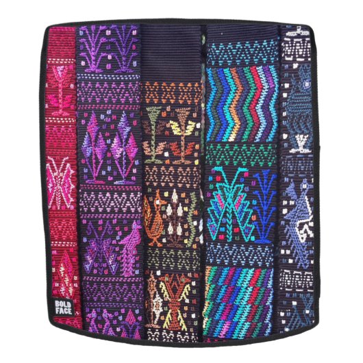 Sac À Dos Dessins textiles guatémaltèques (Devant amovible)