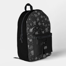Sac à dos d'Halloween cosmique avec Citrouilles et