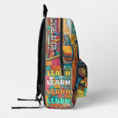 Sac à dos Dino personnalisé - Apprendre, Rouler, R (Gauche)