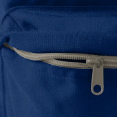 Sac À Dos Dossier paraphé monogramme personnalisé | Bleu mar (Zip)