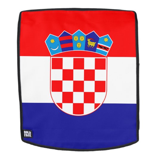 Sac À Dos Drapeau Croatie (Devant amovible)