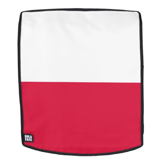 Sac À Dos Drapeau de la Pologne (Devant amovible)