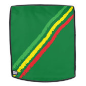 Sac À Dos Drapeau Éthiopie / Drapeau Rasta (Devant amovible)