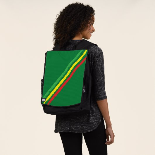 Sac À Dos Drapeau Éthiopie / Drapeau Rasta (Porté)