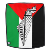Sac À Dos Drapeau palestinien et carte avec Motif Keffiyeg (Devant amovible)