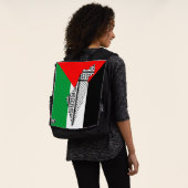 Sac À Dos Drapeau palestinien et carte avec Motif Keffiyeg (Porté)