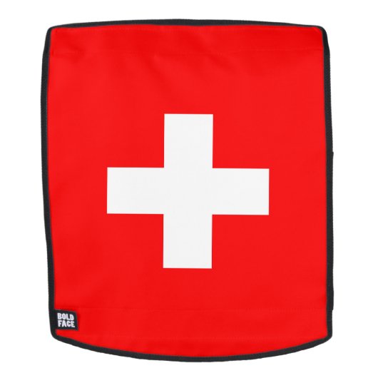 Sac À Dos Drapeau Suisse (Devant amovible)