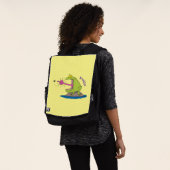 Sac À Dos Drôle dessin animé de grenouille et mouche (Porté)