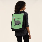 Sac À Dos Drôle dessin animé d'oiseau de Guineafowl (Porté)