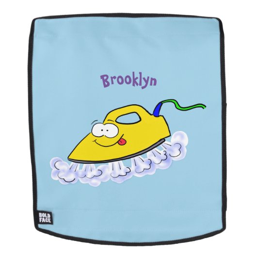 Sac À Dos Drôle dessin animé linge de fer (Devant amovible)