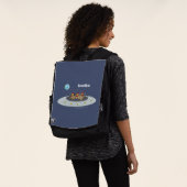 Sac À Dos Drôle poule dans l'espace dessin animé (Porté)