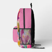 sac à dos du jardin de printemps avec poche rose (Droite)