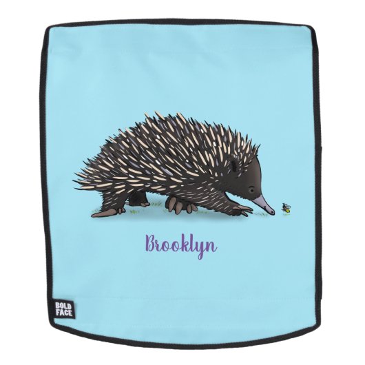 Sac À Dos Echidna mignonne avec dessin animé d'abeille (Devant amovible)