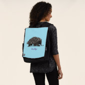 Sac À Dos Echidna mignonne avec dessin animé d'abeille (Porté)