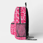 Sac à dos éclair à imprimé léopard rose (Droite)