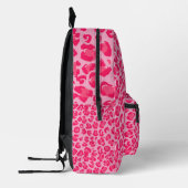 Sac à dos éclair à imprimé léopard rose (Gauche)