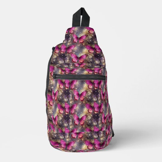 Sac à dos Élégance Papillon Scintillant (Recto)