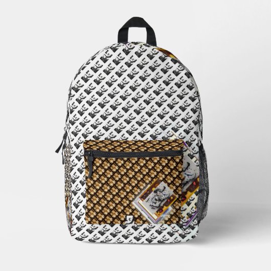 Sac À Dos Élégant, Sacs À Lames Et Coupe D'Impress (Recto)