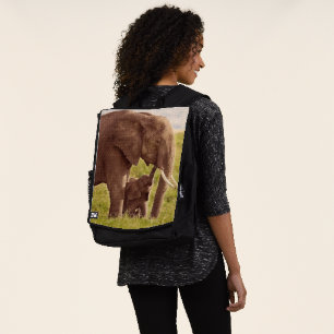 Sac À Dos Éléphant et bébé des images   de Getty