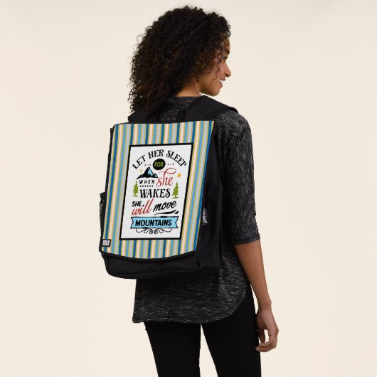Sac À Dos Elle Va Déplacer Les Montagnes (Porté)