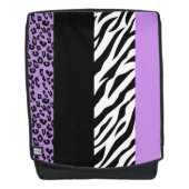 Sac À Dos Empreinte de léopard, Zebra Print, Poster de anima (Devant)